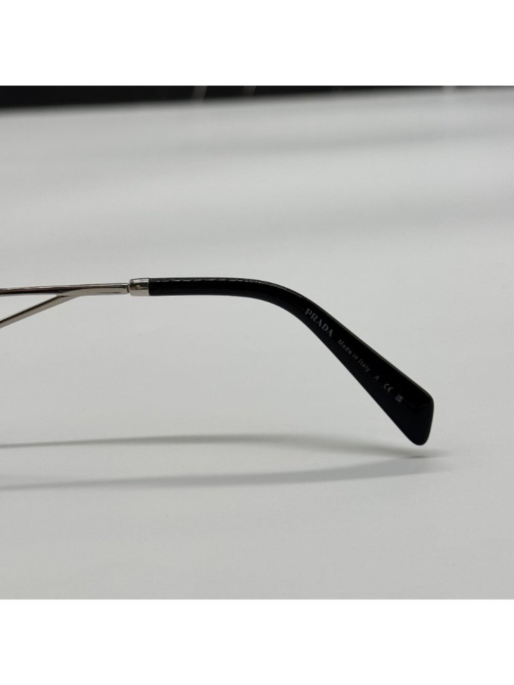 Prada PRA51V 1BC1O1 Women Silver Square Eyeglasses Authentic NEW - Picture 10 of 11